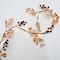 18ct. Warm White LED Red Berry & Gold Leaf Garland String Lights on Brown Wire by Ashland®